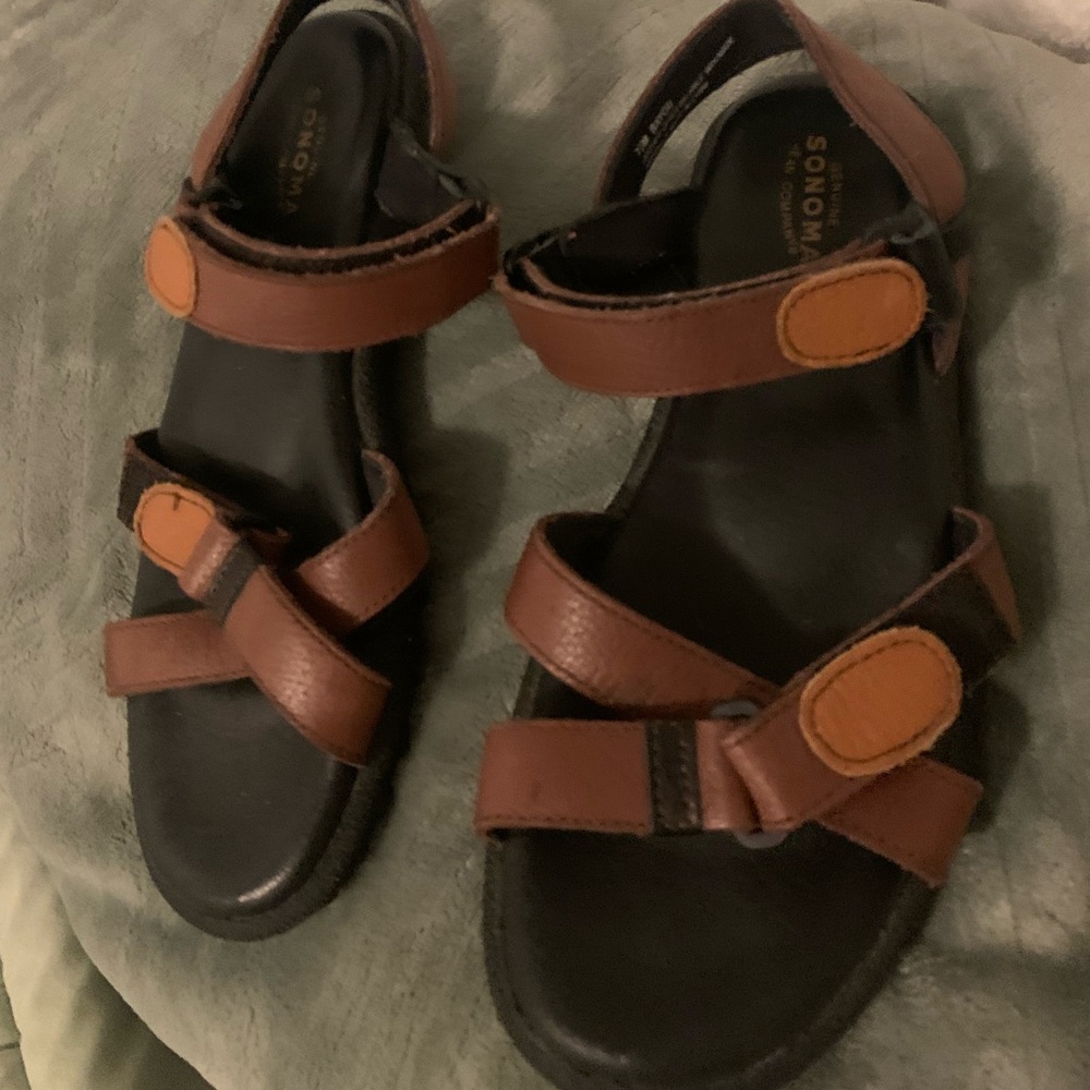 Sonoma womens Brown Sandals leather